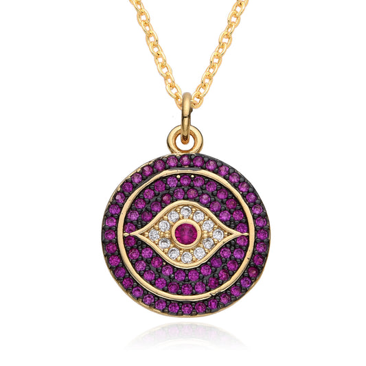 Round Devil's Eye Necklace